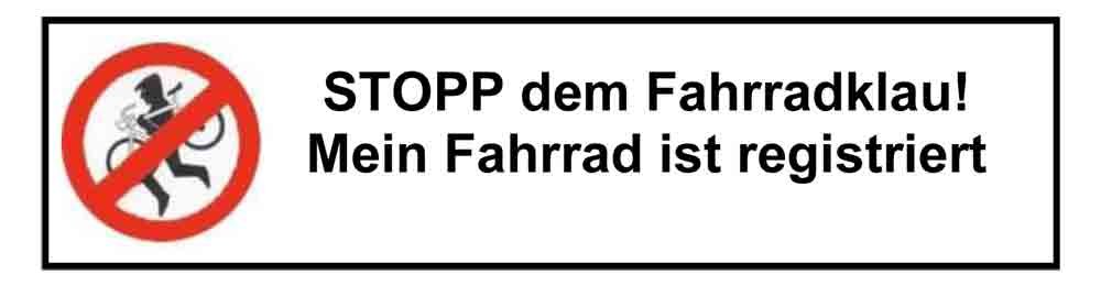 Stopp dem Fahrradklau (c) Polizei NRW