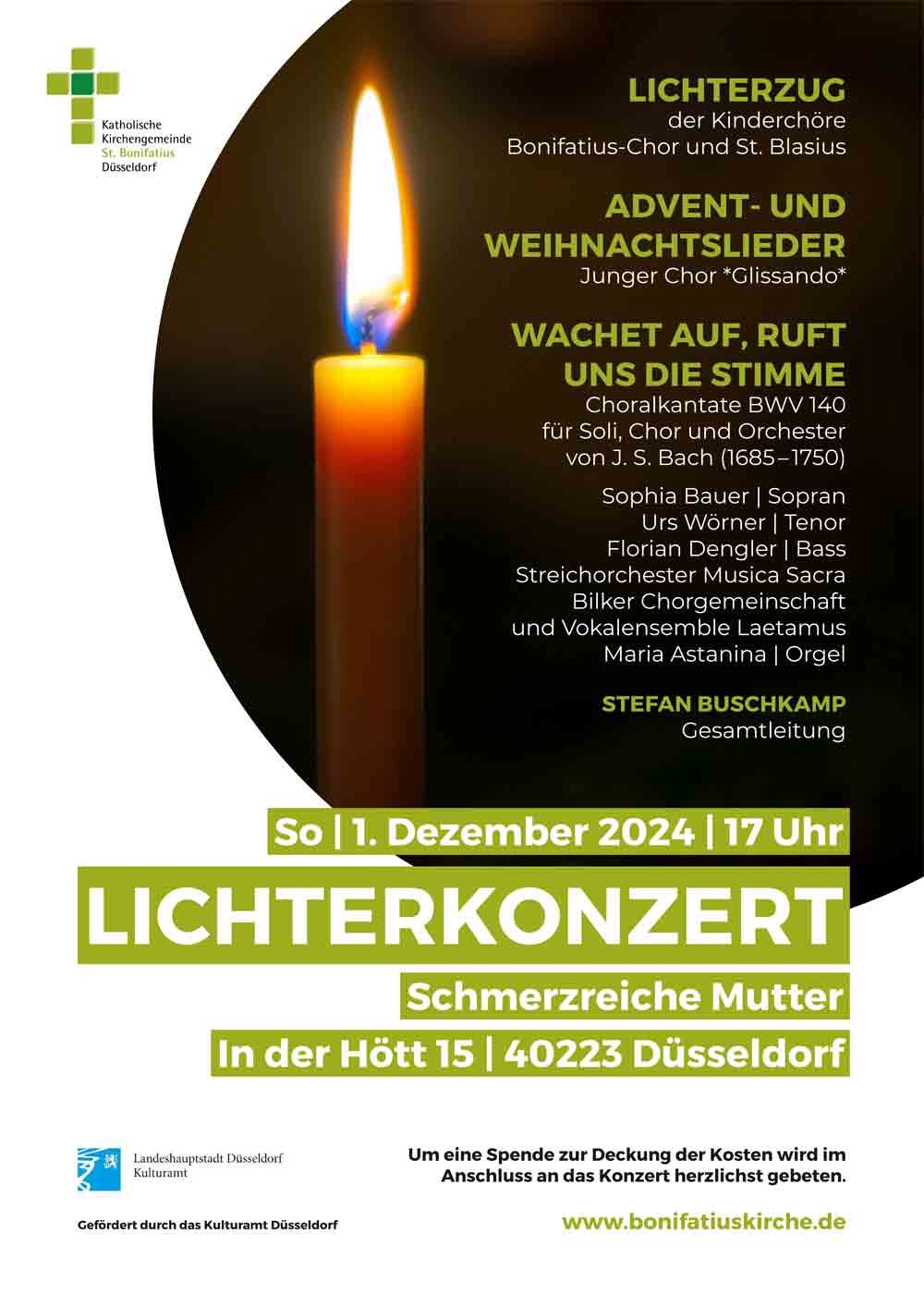 Lichterkonzert (c) kath. Kirchengemeinde St. Bonifatius Düsseldorf