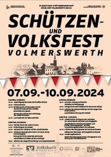 Plakat Schützenfest Volmerswerth (c) St.-Sebastianus-Schützenbruderschaft Volmerswerth e.V.,