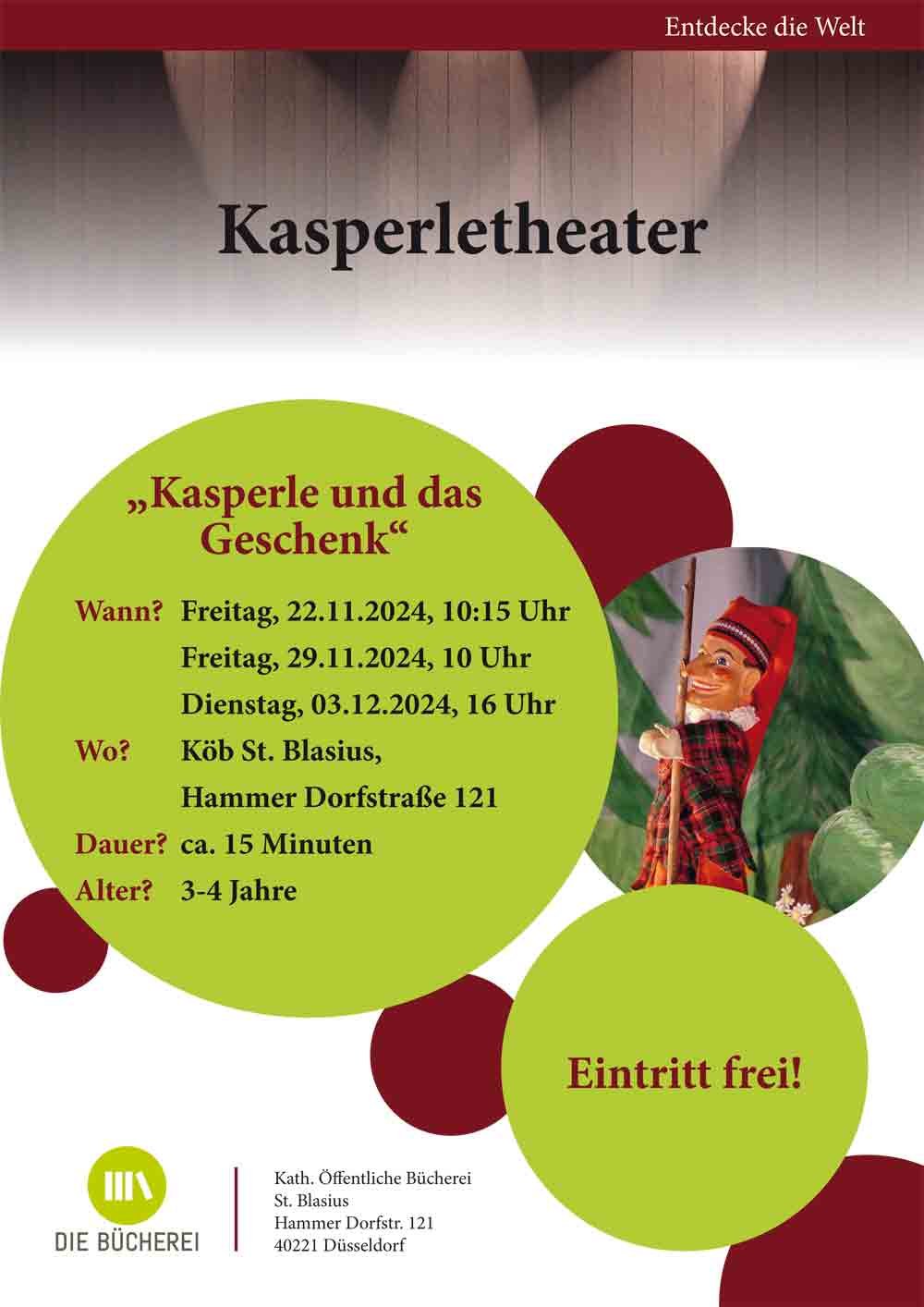 Kasperletheater (c) KÖB Hamm der kath. Kirchengemeinde St. Bonifatius Düsseldorf